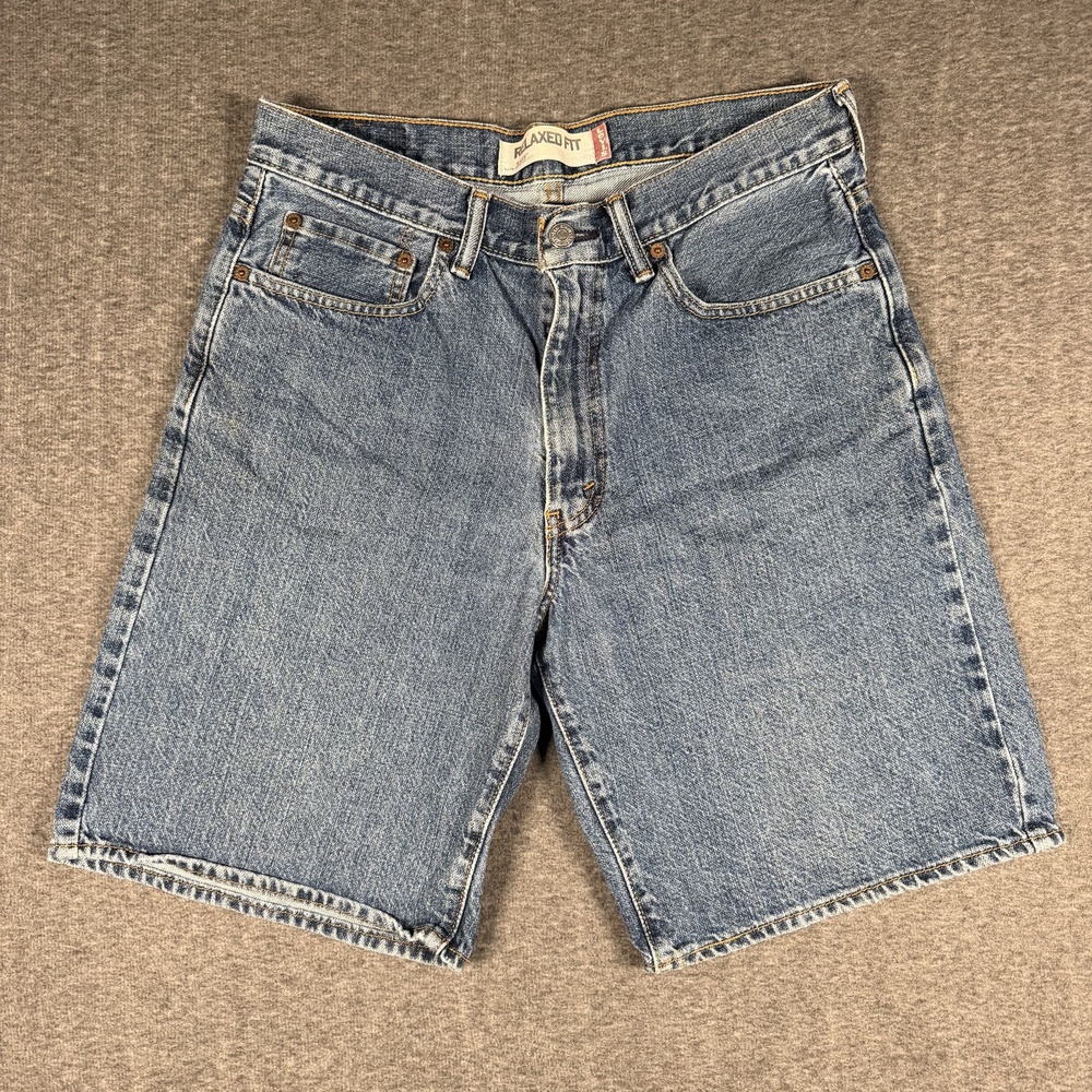 Levi's 550 Denim Shorts Mens 32 Blue Relaxed Fit Bermuda Jorts Y2K Skater